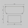 Заглушка MAYTONI ALM012EC-SC-B декоративная черная 2шт. + фиксирующая черная 2шт. Для профиля ALM-9940-SC